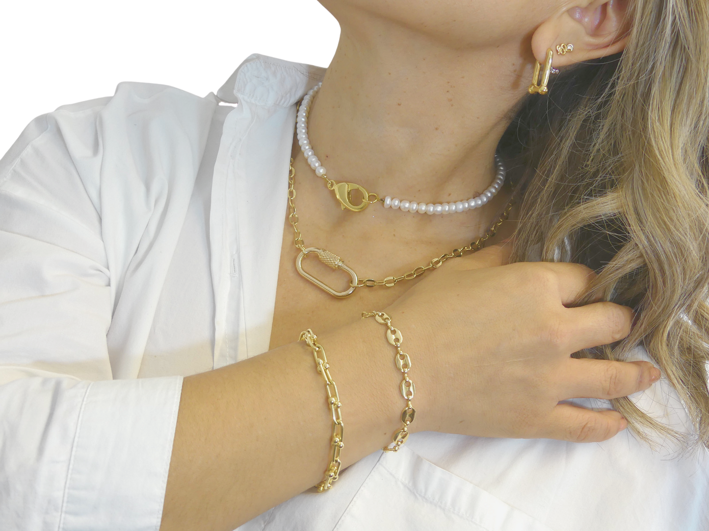 Necklace 22k gold-plated