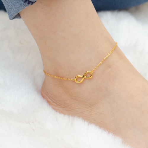 Infinity charm anklet