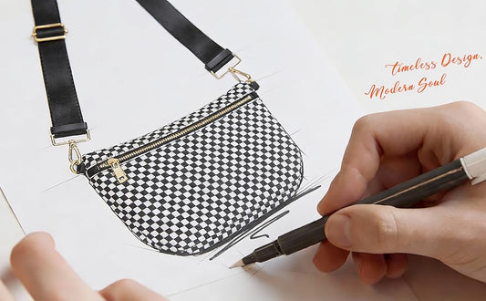 Woven Crossbody Bag for Women with Adjustable Strap