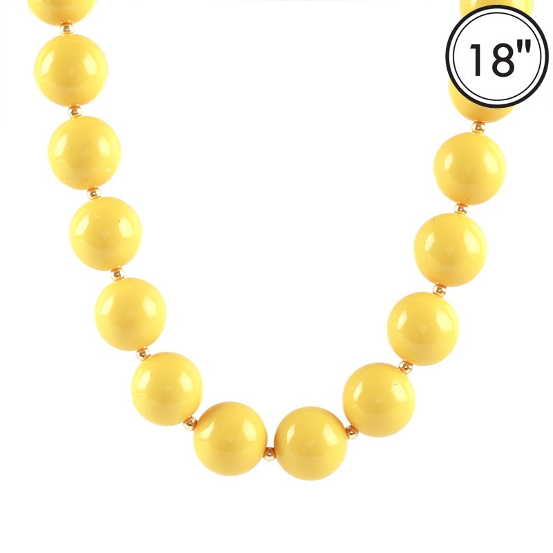 Acrylic Ball Necklace