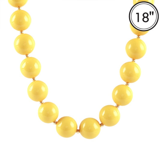 Acrylic Ball Necklace